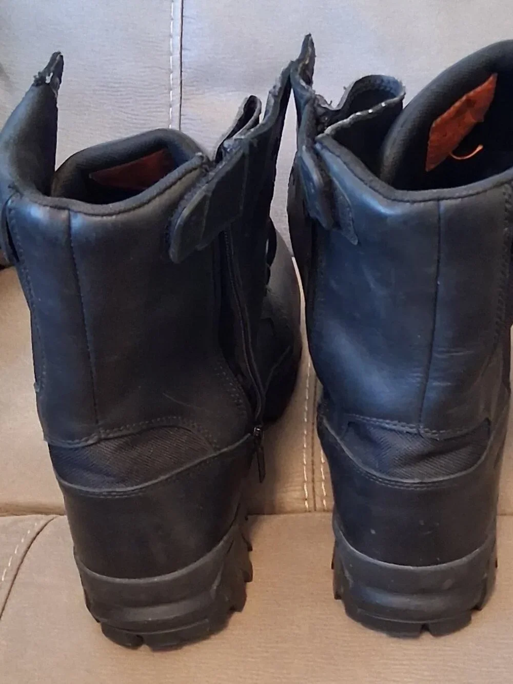 Harley‑Davidson Waterproof Thinsulate Leather M/C Boots – Men 12M – Vibram Sole